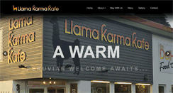 Desktop Screenshot of llamakarmakafe.co.uk